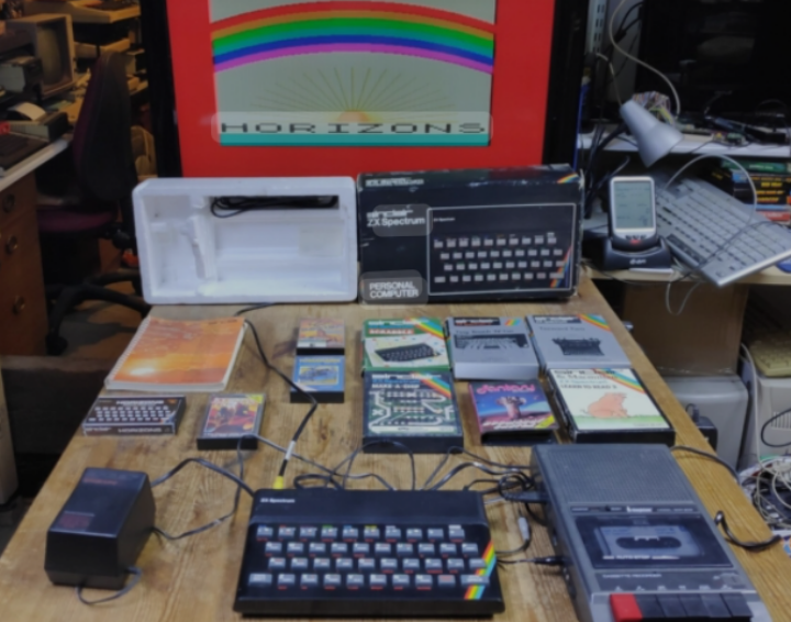 The spectrum 48k. The noise from that tape deck though...