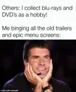 The trailers and menu screen were low-key the best part 🔥