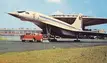 The TU-144, the first commercial supersonic transport airplane, makes its debut at Sheremetyevo Airport, (1969), Moscow, USSR