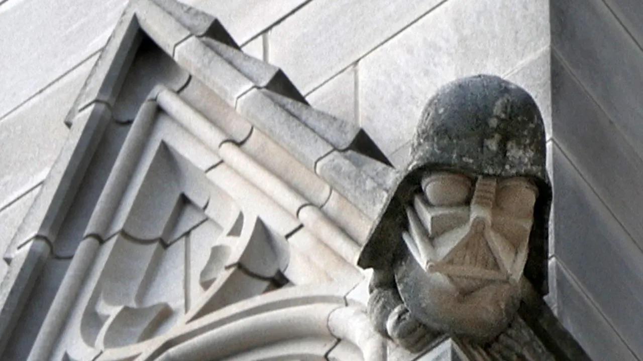 There’s a chiseled Darth Vader head on the Washington National cathedral.