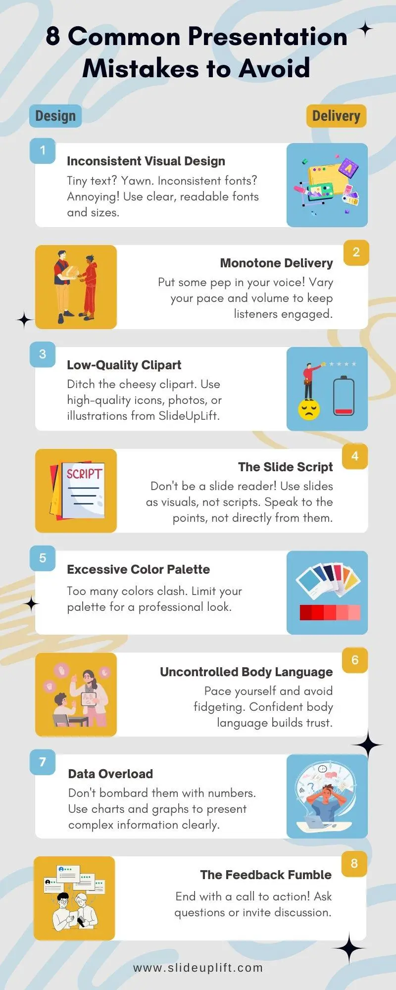 Top 8 Common Presentation Mistakes to Avoid 🚀 Scrolller