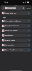 Trying to make an automation for podcasts and music