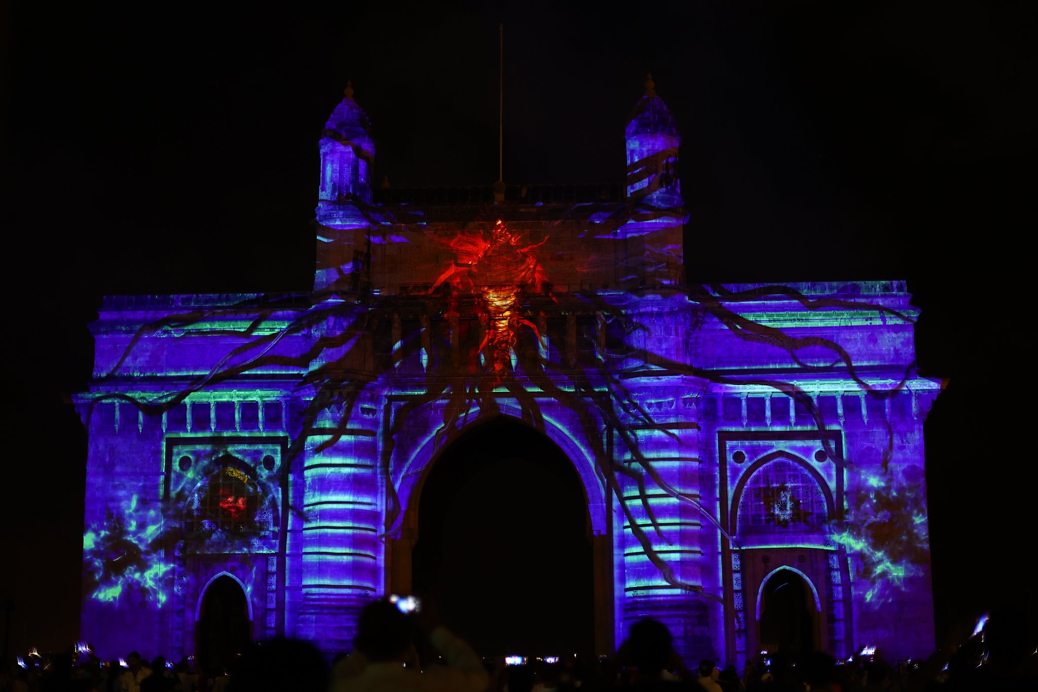 Pictures from Stranger Things S4 takeover at Gateway of India, Mumbai ...