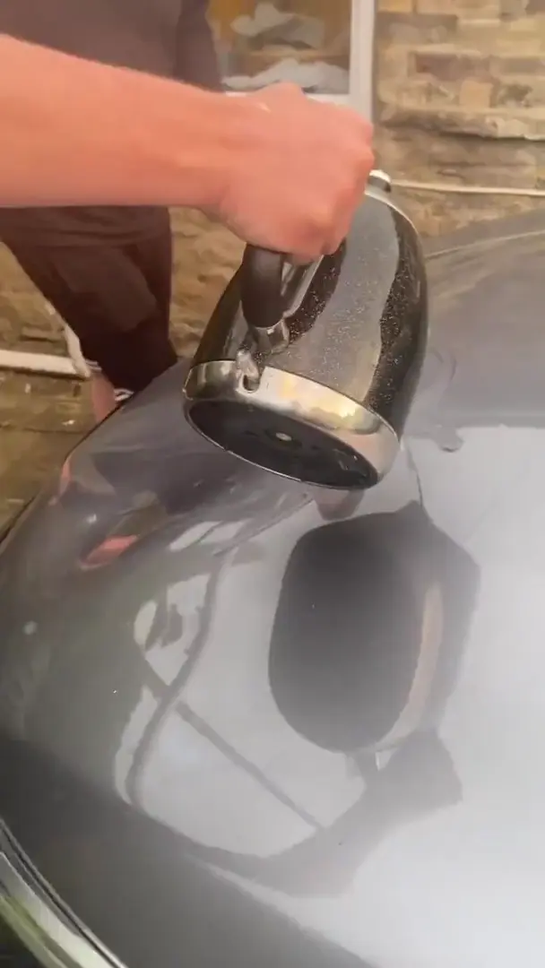 Using a dildo to fix a dent