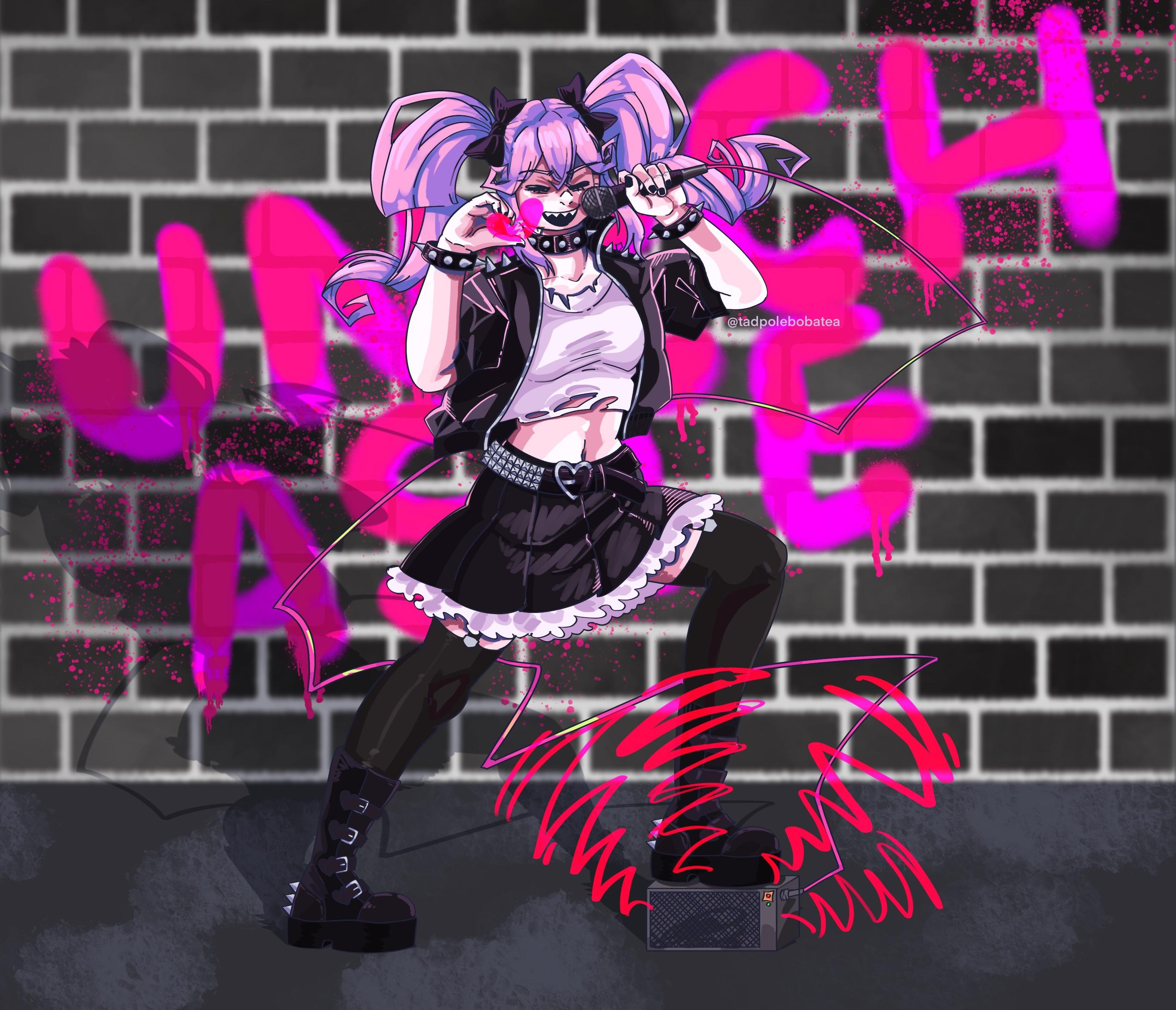 Anime adjacent digital art and commission price list by @tadpolebobatea featuring anthro characters and anime girls