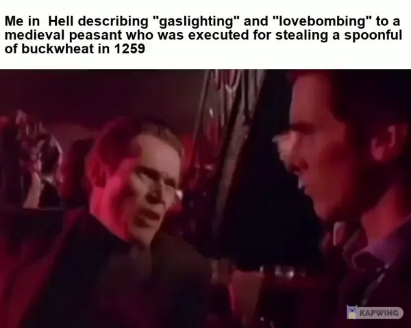 Very different times