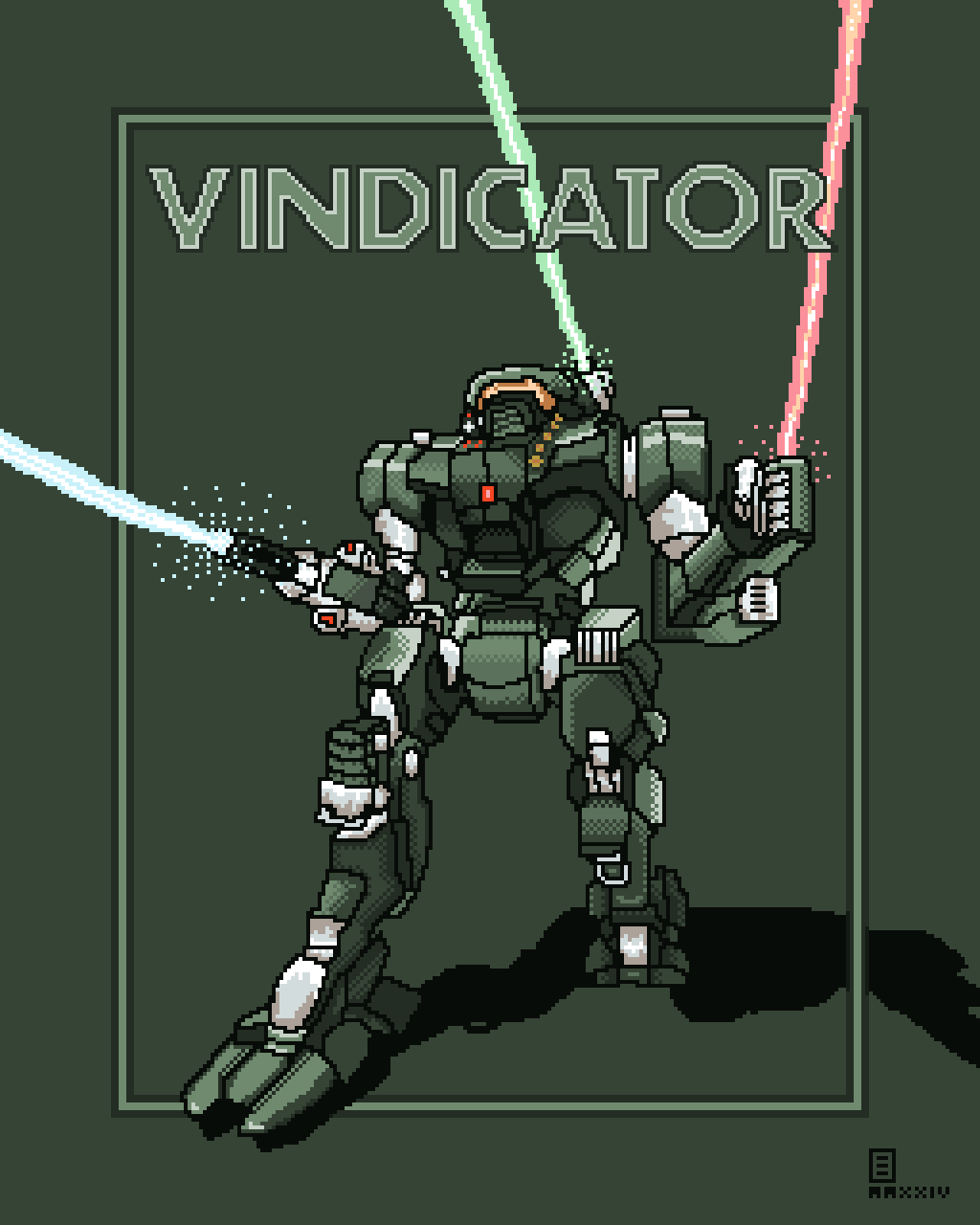 VINDICATOR - A Pixel Art Portrait