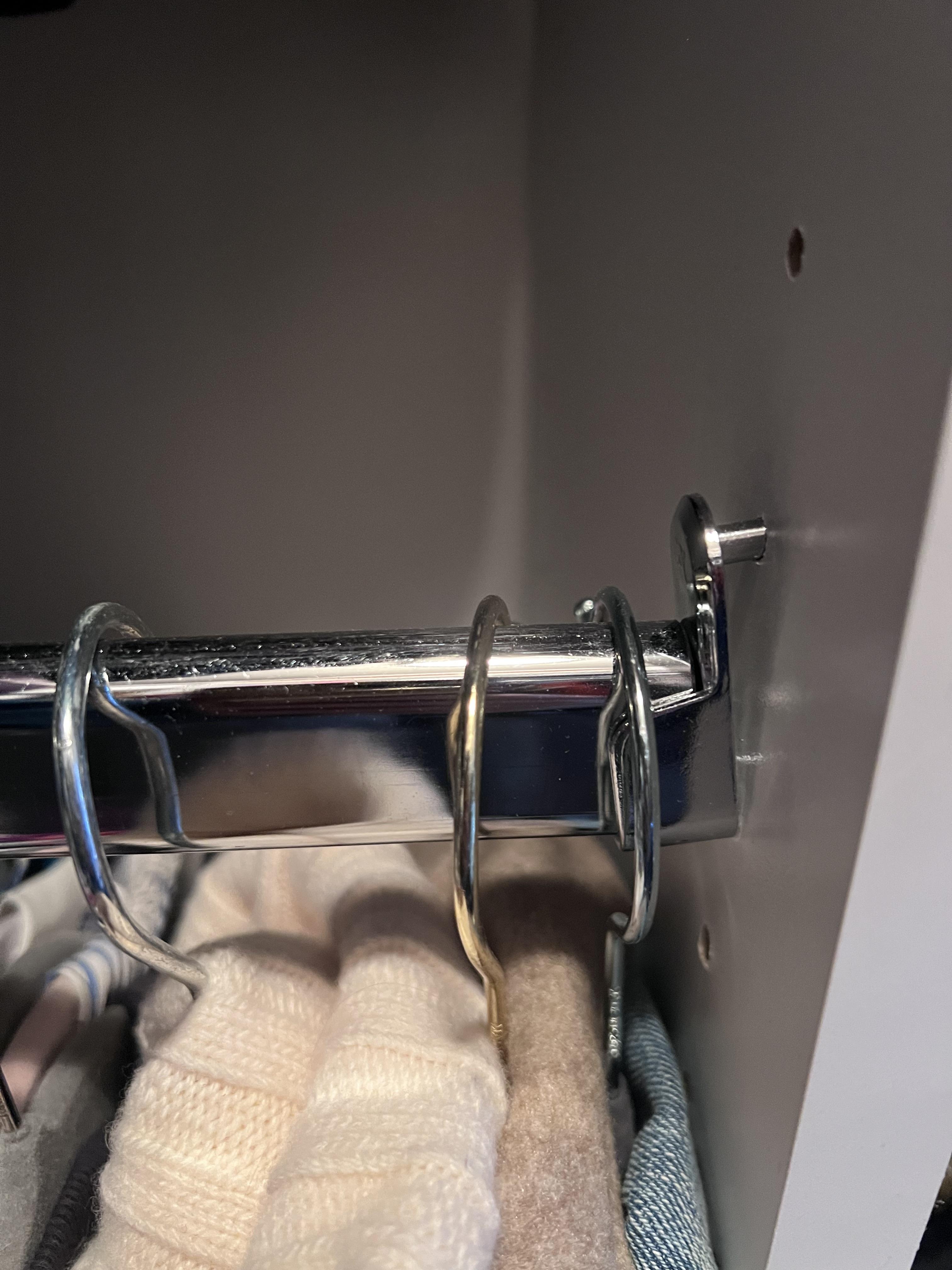 Custom closet fail- anyone know a cheap/easy DIY solution to my hanging ...