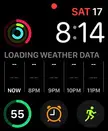 Watch face doesn't show weather data
