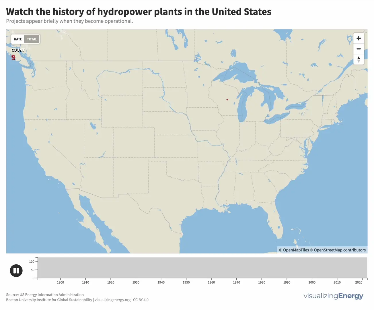 Watch the history of hydropower plants in the United States