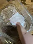 What is this gauze looking thing in meat packaging?
