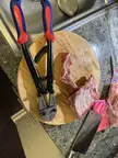 What tool should I use to cut through these pork back ribs from costco? 