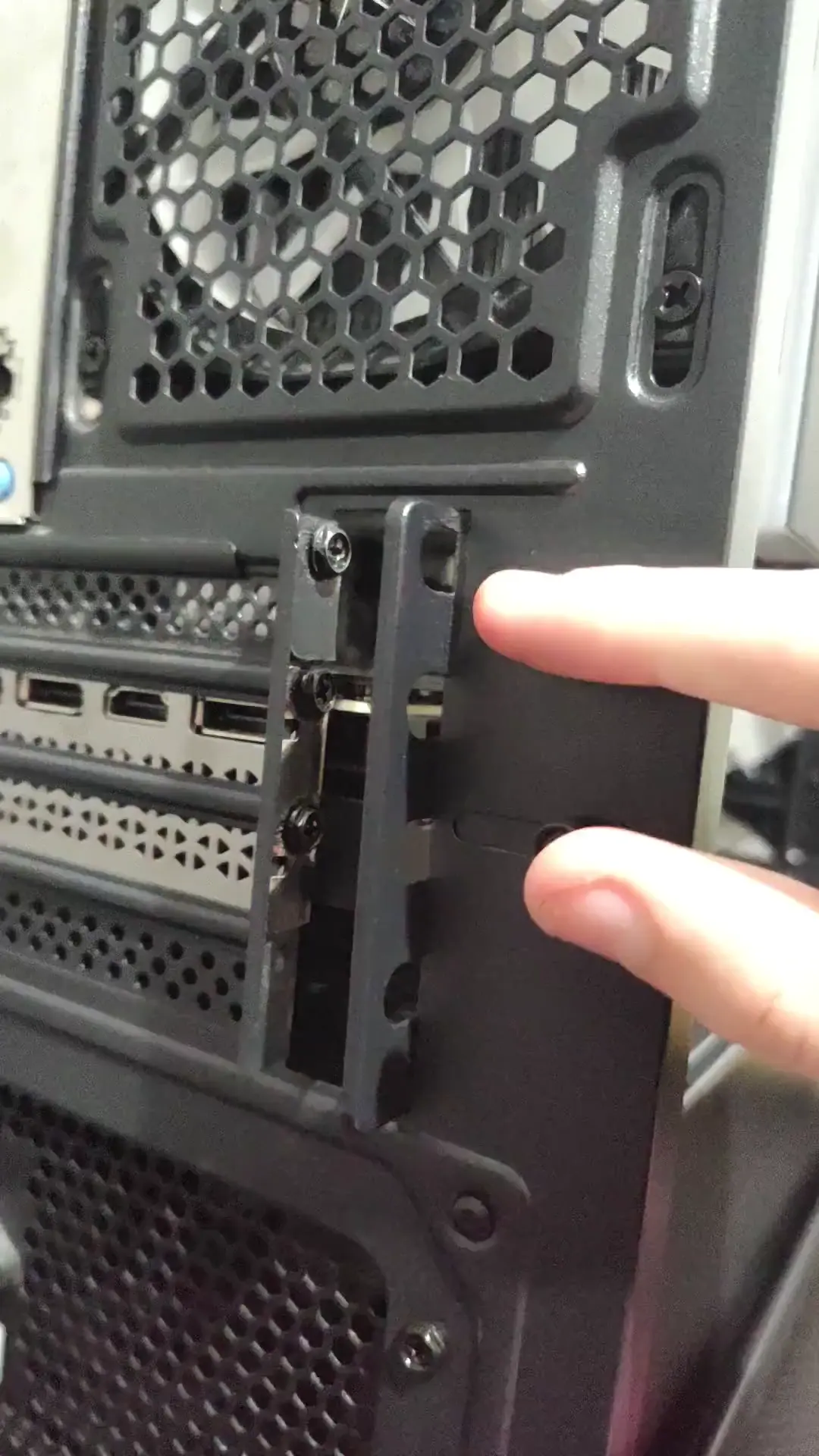 What's the point of this opening on the back of the PC case?
