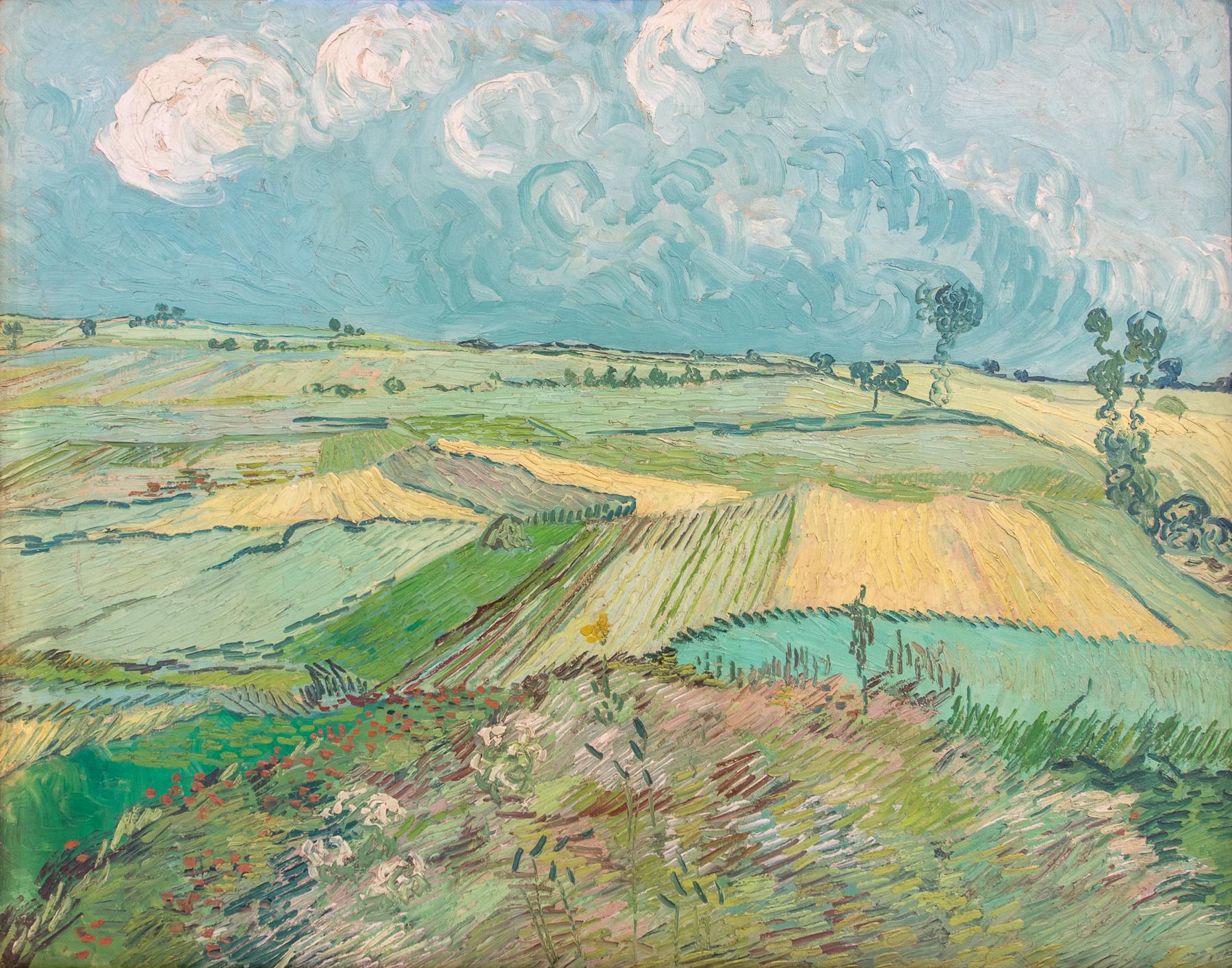 Wheat Fields at Auvers Under Clouded Sky, Vincent Van Gogh, 1890, [1800 ...