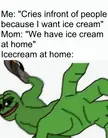 When mom says 'we have ice cream at home,' but the ice cream at home has... evolved