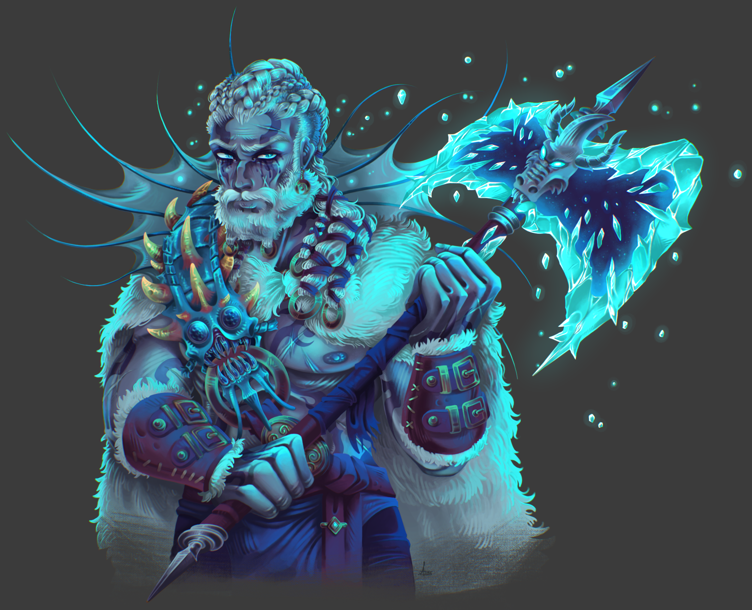 White Dragon Highlord, Goliath form. Art by me | Scrolller