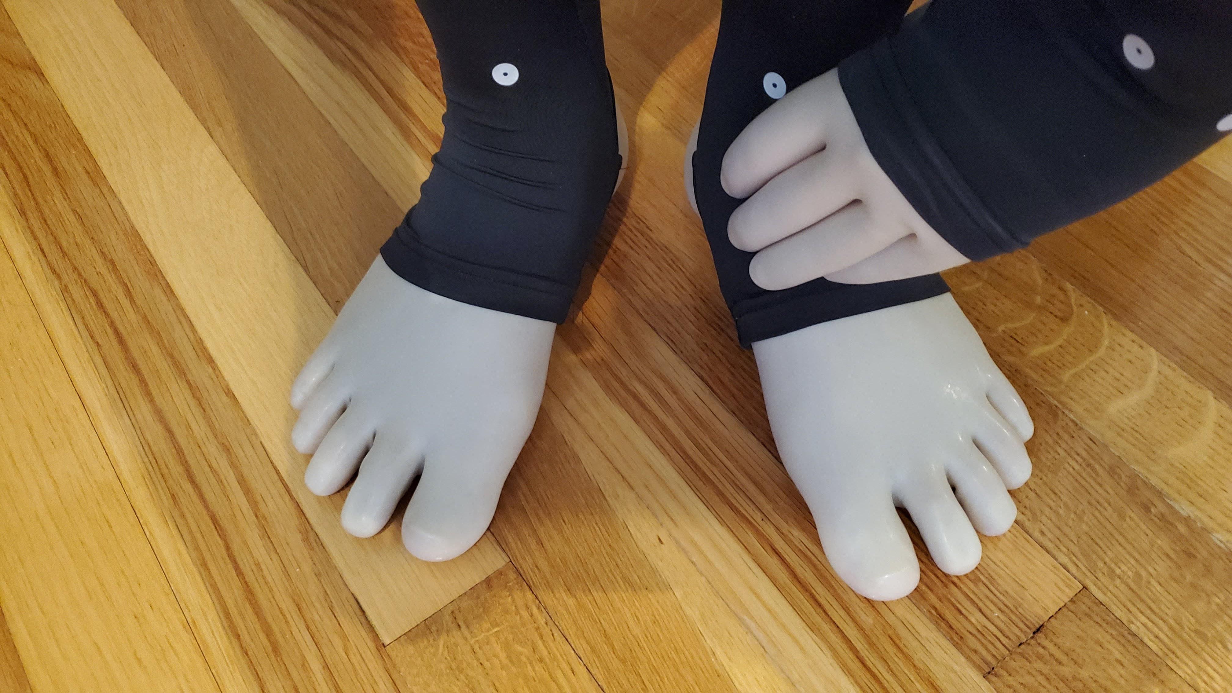 White latex toe socks and gloves | Scrolller
