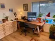 wholesome video-editing battletop (w/ homebuilt desk)