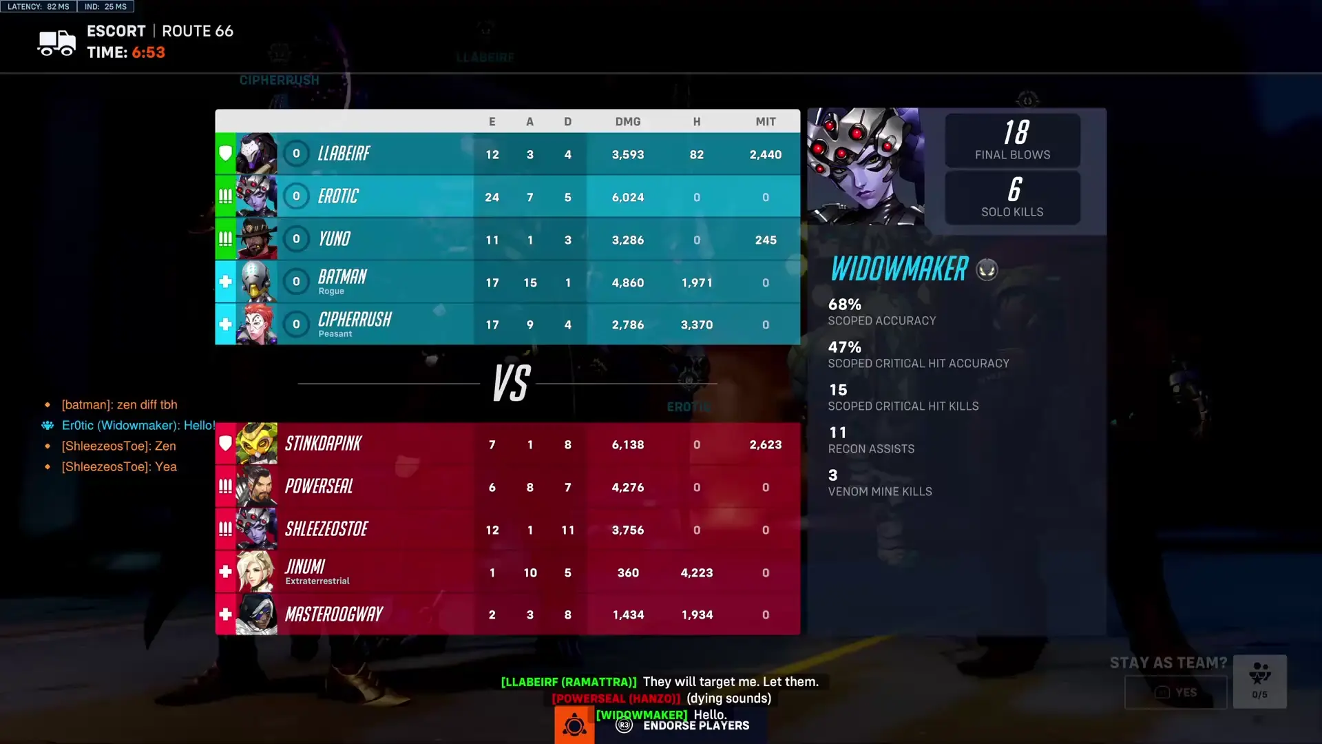 widow POTG (console)