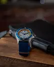 Windy City watchmaking with a fully lumed map dial from Farr and Swit 