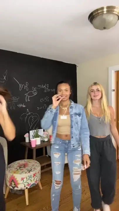 With friends