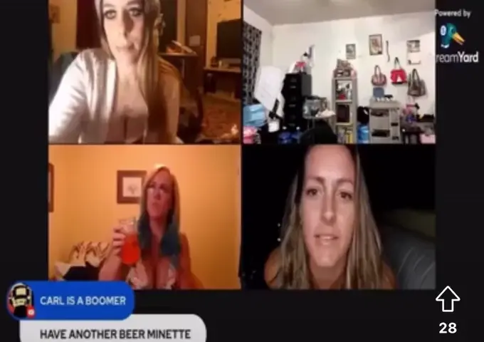 Woman having a meltdown during zoom call