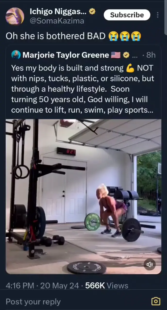 Workout video for the Bleach blond, bad built, butch body woman in your ...