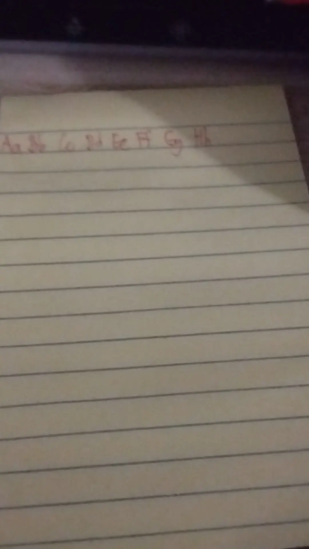 Writing with non-dominant hand