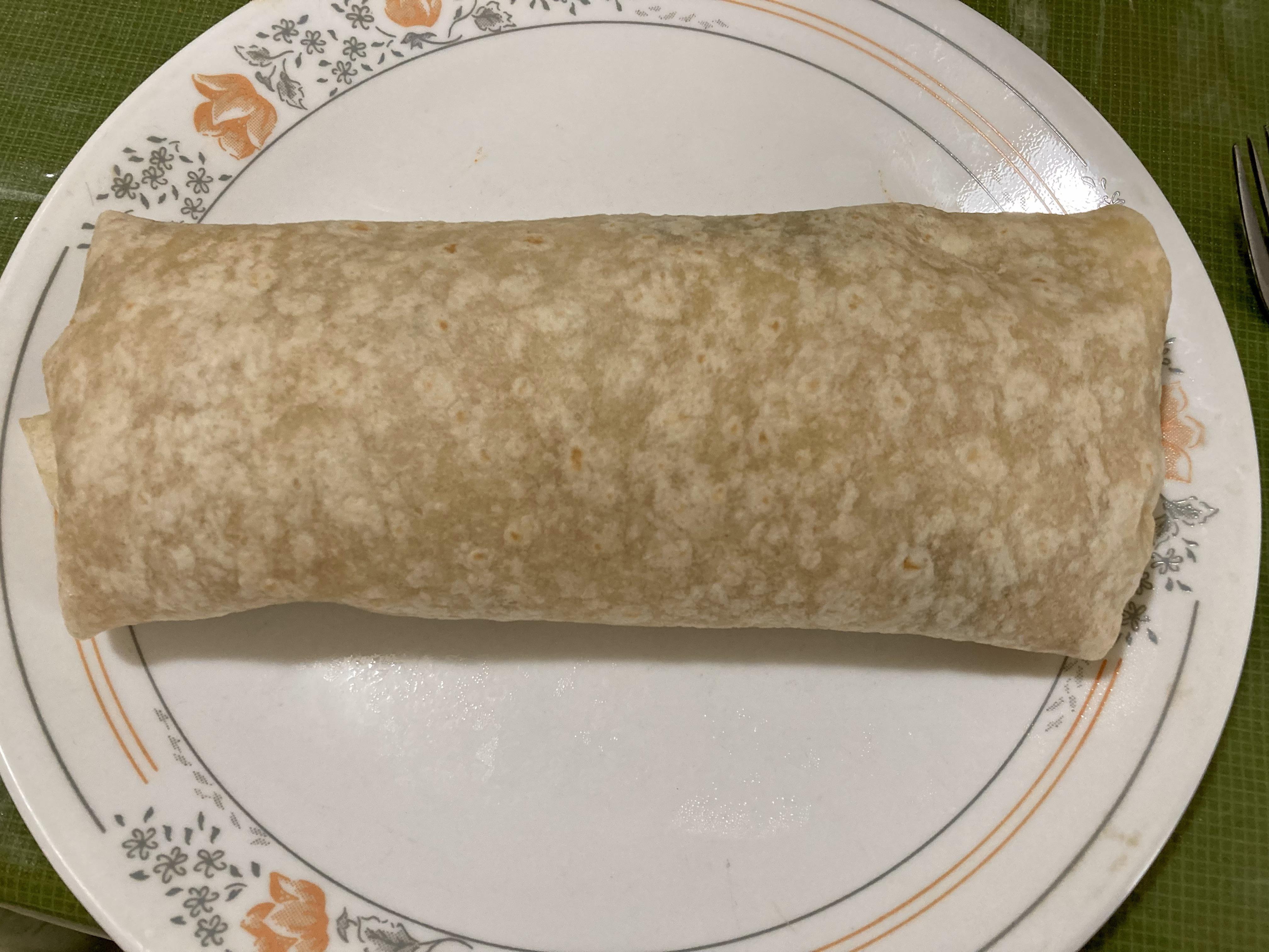 [homemade] refried bean, rice, carnitas burrito | Scrolller