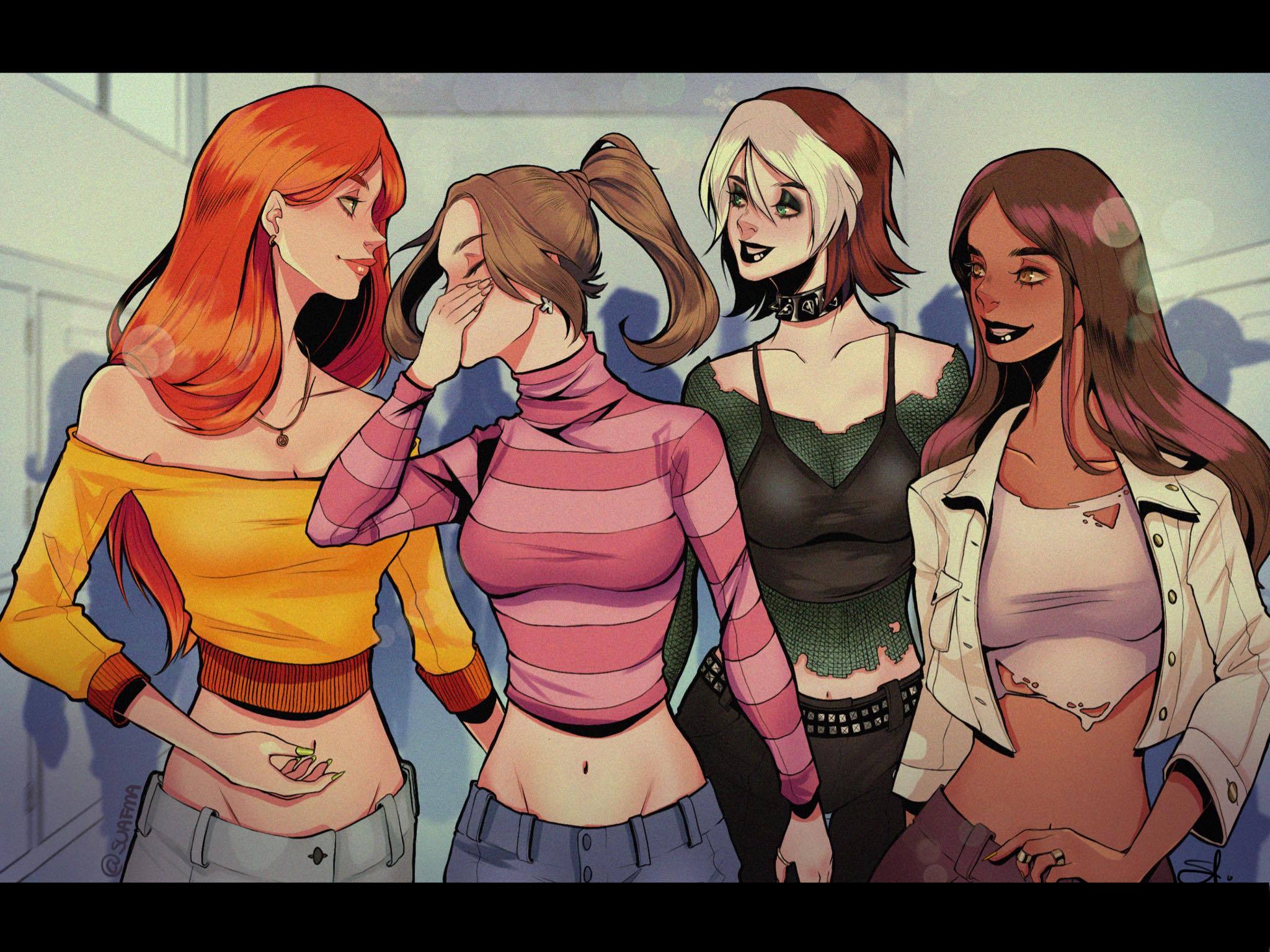 X-Men Gals by Macrinaskull