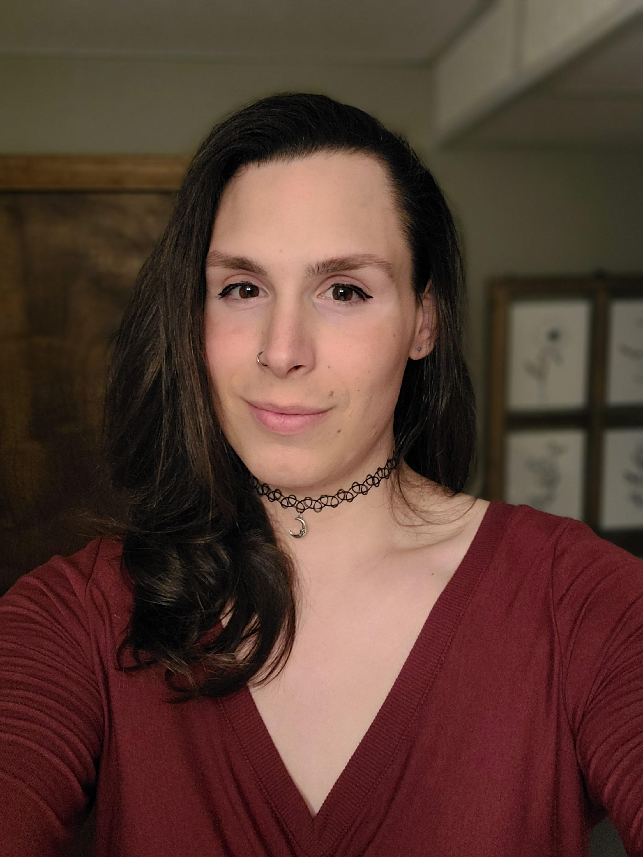 Trans Run Felt really gorgeous in this dress the other night. I went out with a ...