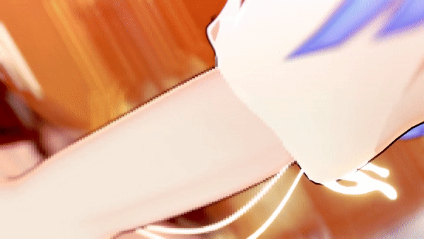 Anime girls in black lingerie posing face down ass up with thick thighs.