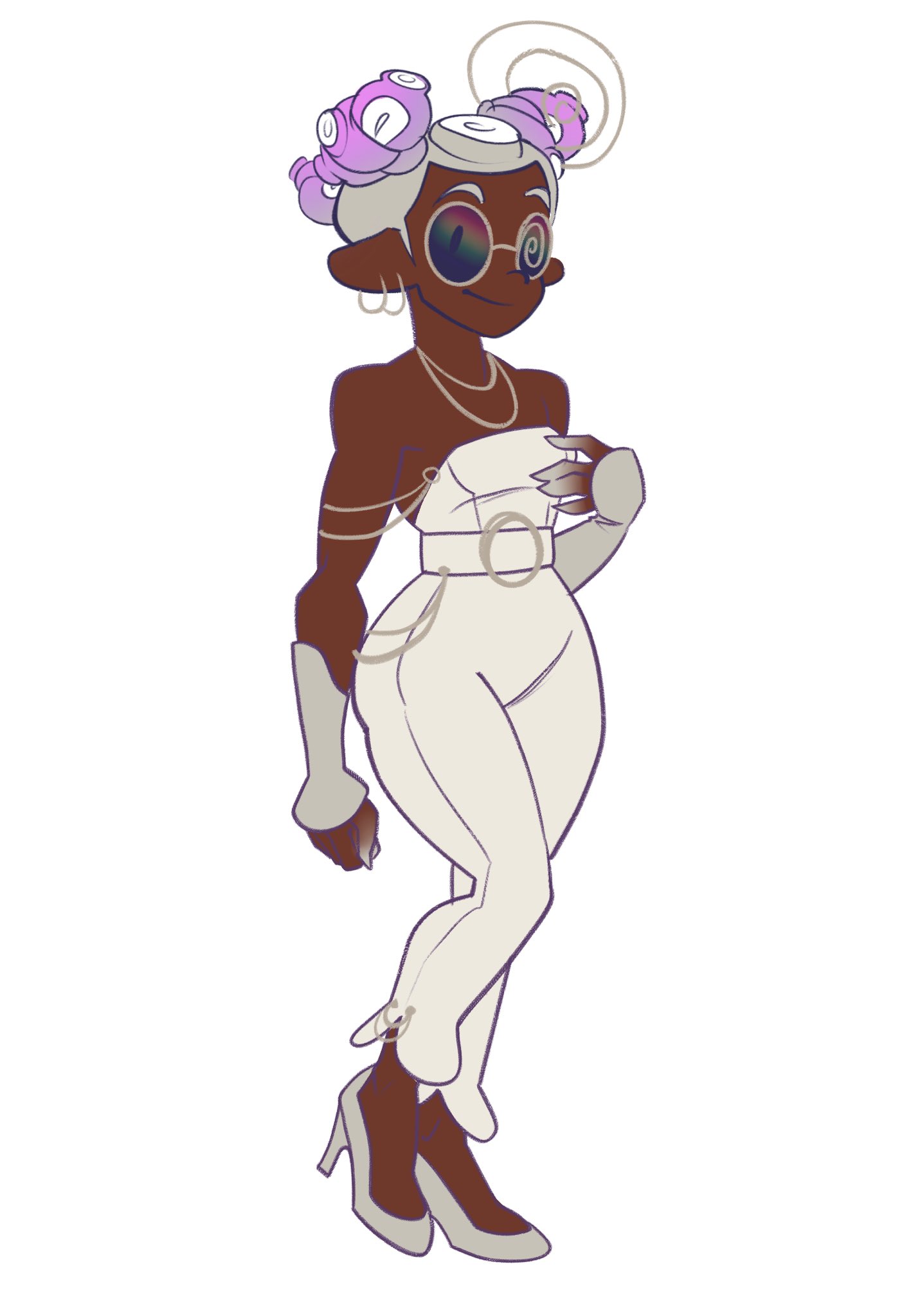 I made up grandfest outfits for Agent 3 and Agent 8