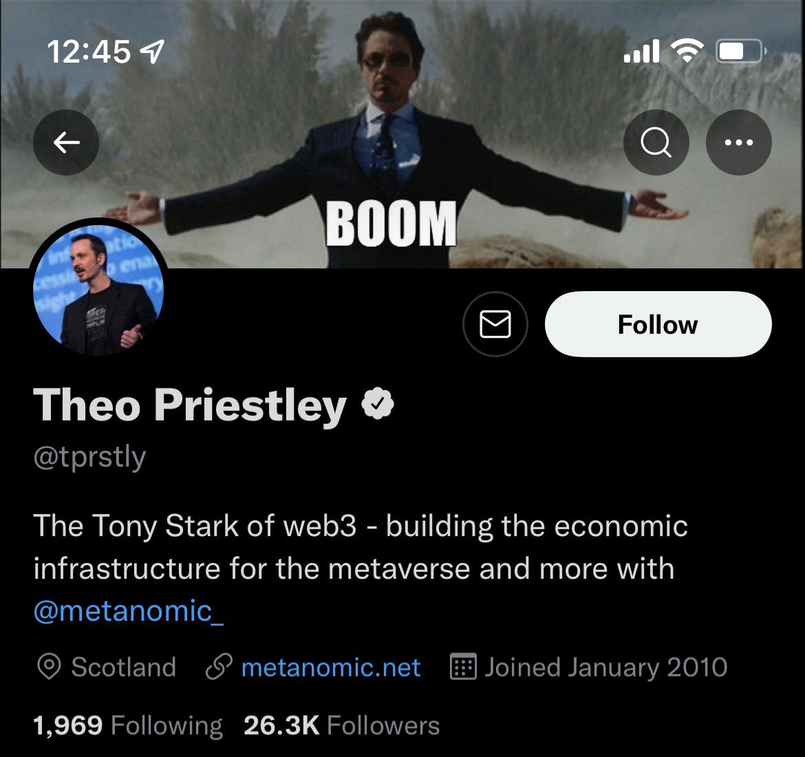 Never heard of this guy. Probably nothing?