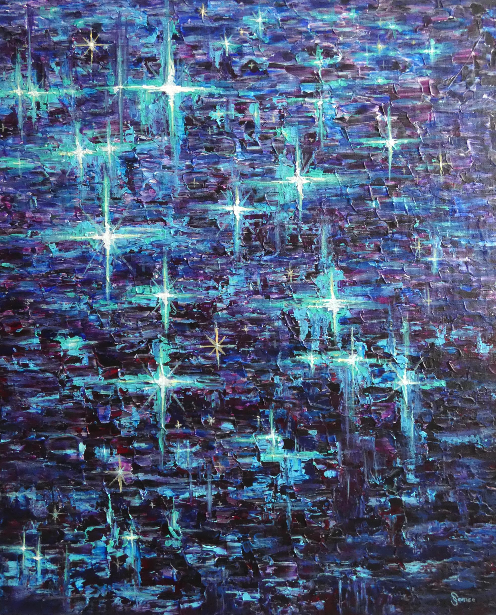 Zen Reflection 87, by me, acrylic painting on canvas | Scrolller