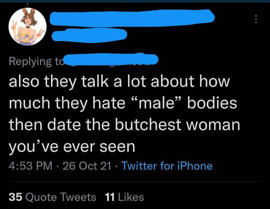 Butch women have female bodies. Somehow this is controversial.
