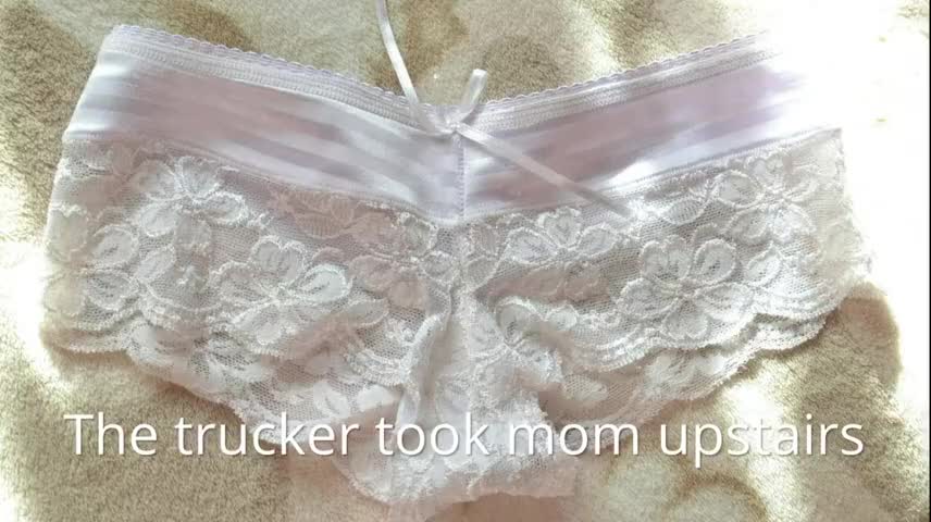🔊 Sniffing mom's panties and crying while the trucker takes her upstairs 🔊