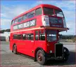 Vintage red double-decker bus RTL1163 at the Westpoint Bus Rally