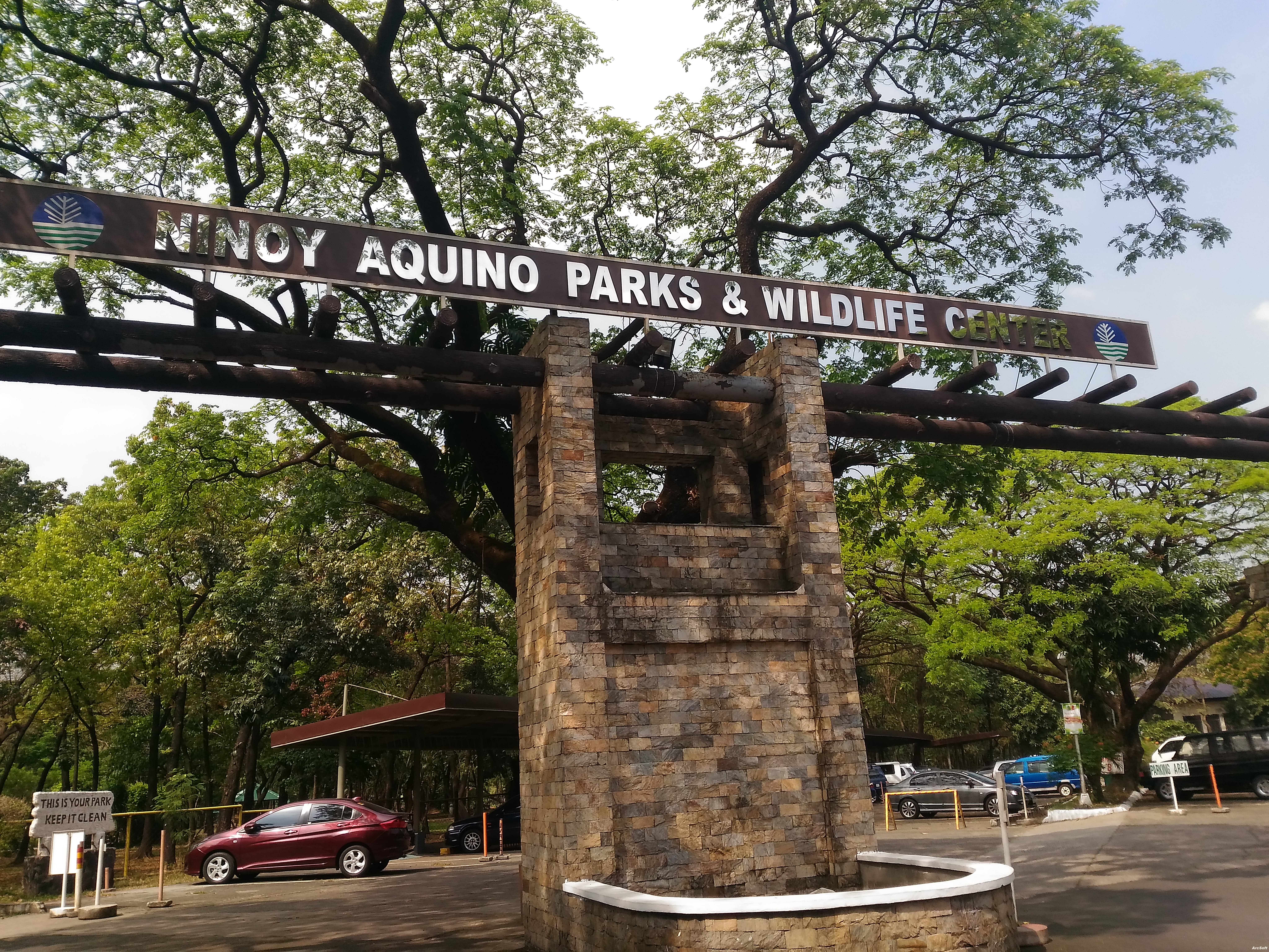 Entrance to the park