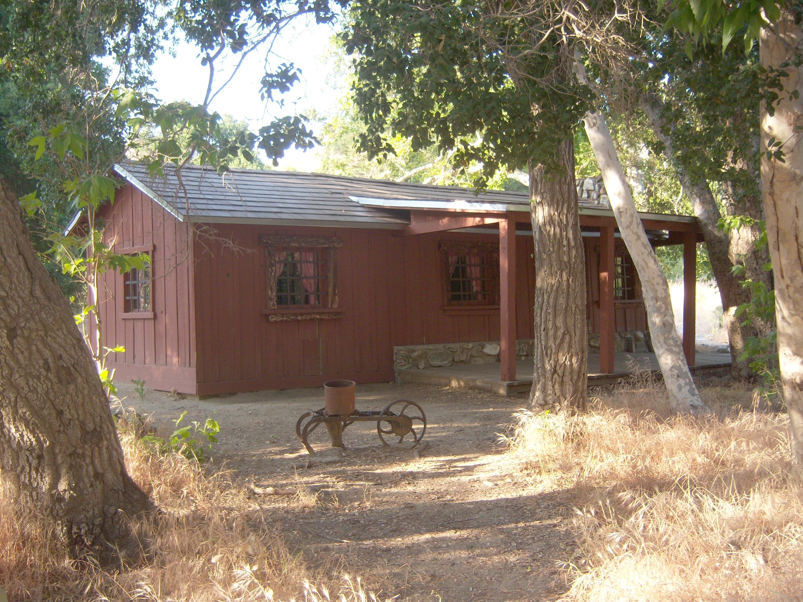 The restored Walker Cabin at Placerita Canyon State Park