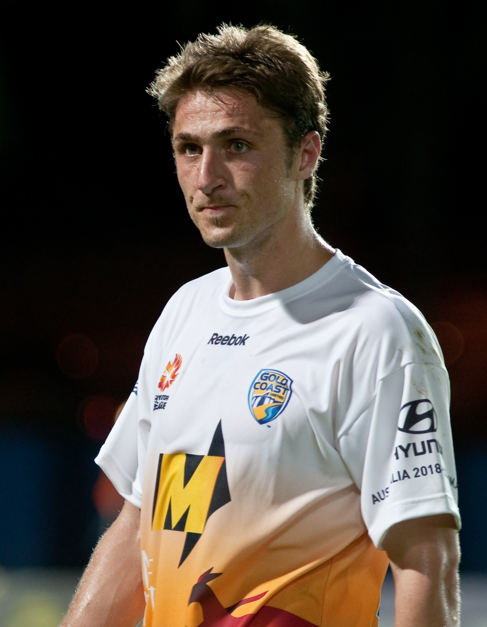 Đulbić playing for Gold Coast United in 2010