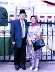 Portrait of Ma'ruf Amin and his first wife, Siti Churiyah.