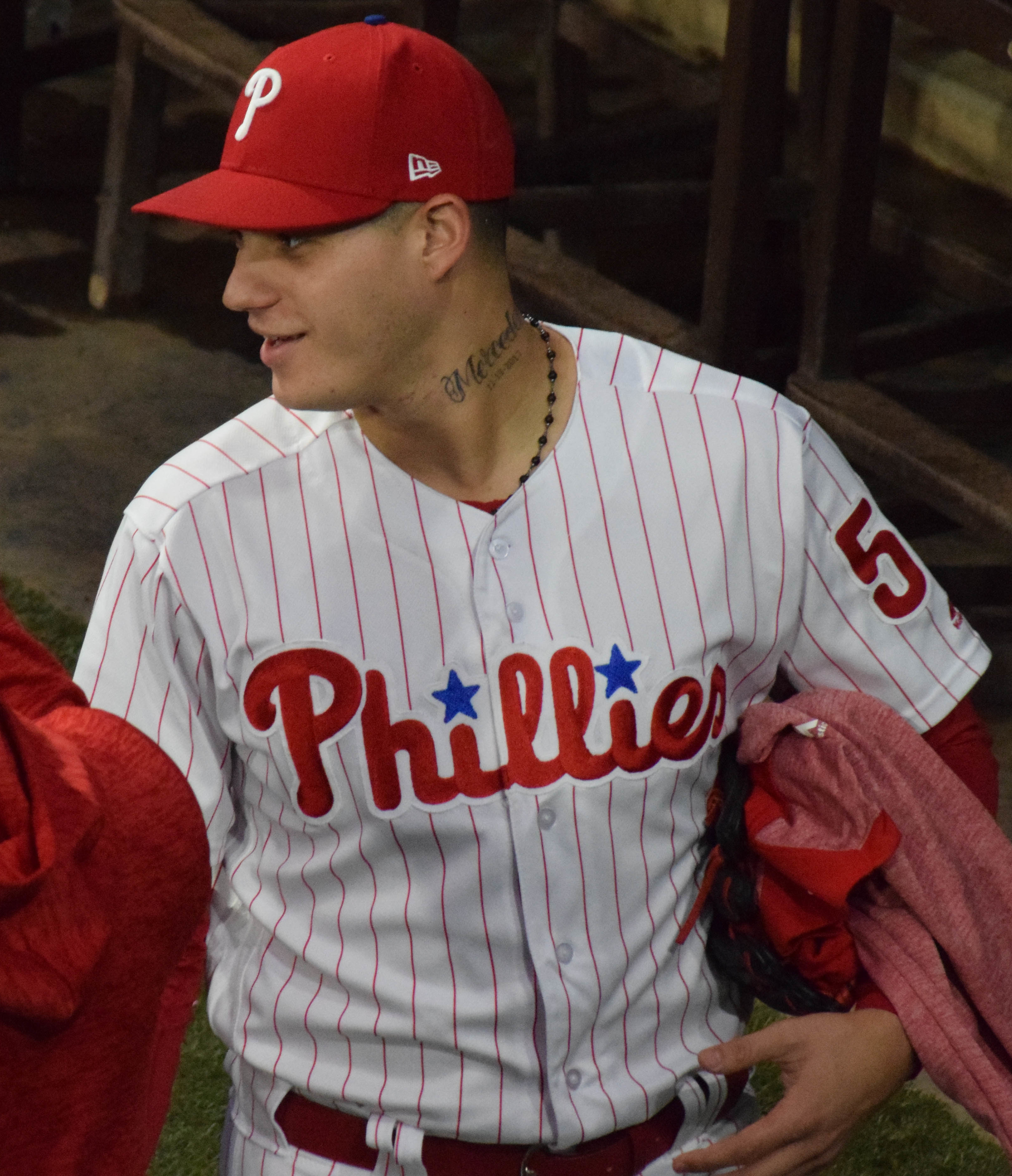 Ríos with the Philadelphia Phillies in 2018