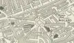 Vintage black and white map of Haverstock Hill railway station and surrounding Lismore Circus streets