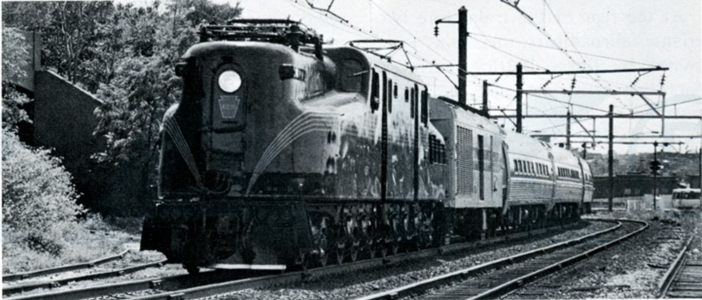 The rebuild 4935 leads the Murray Hill on its return to revenue service on May 15, 1977