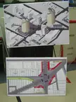 Boyle Renaissance The Quarters architectural presentation boards with a 3D model and site plan on an easel