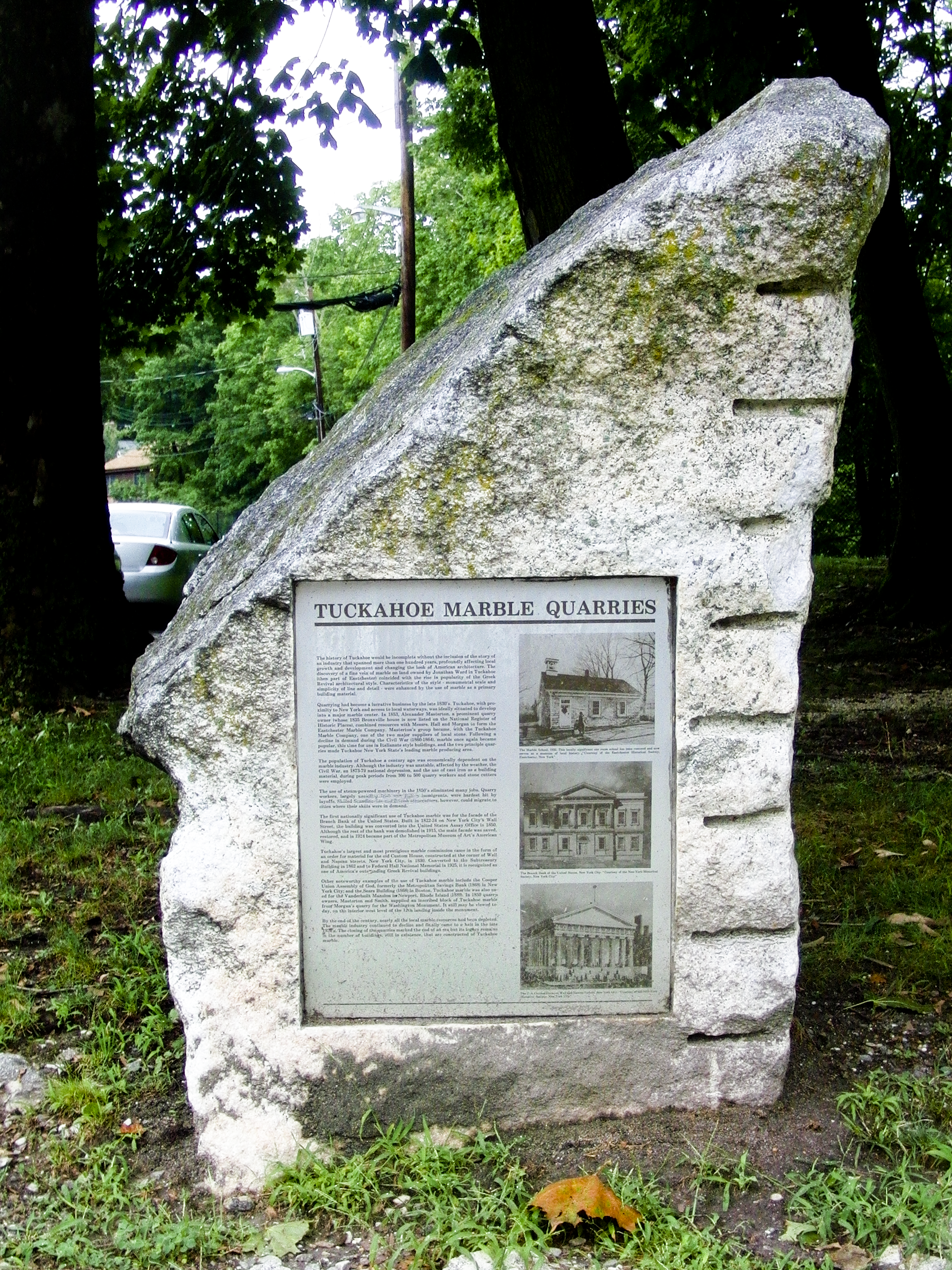 Tuckahoe Marble Quarries exhibit