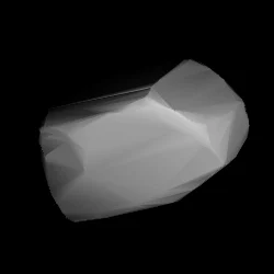 Modelled shape of Dufour from its lightcurve