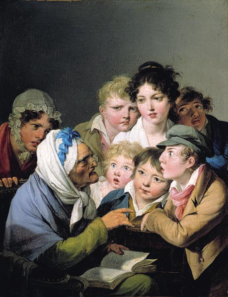 Louis-Léopold Boilly's And the Ogre Ate Him Up!, used in Maria Tatar's Enchanted Hunters: The Power of Stories in Childhood