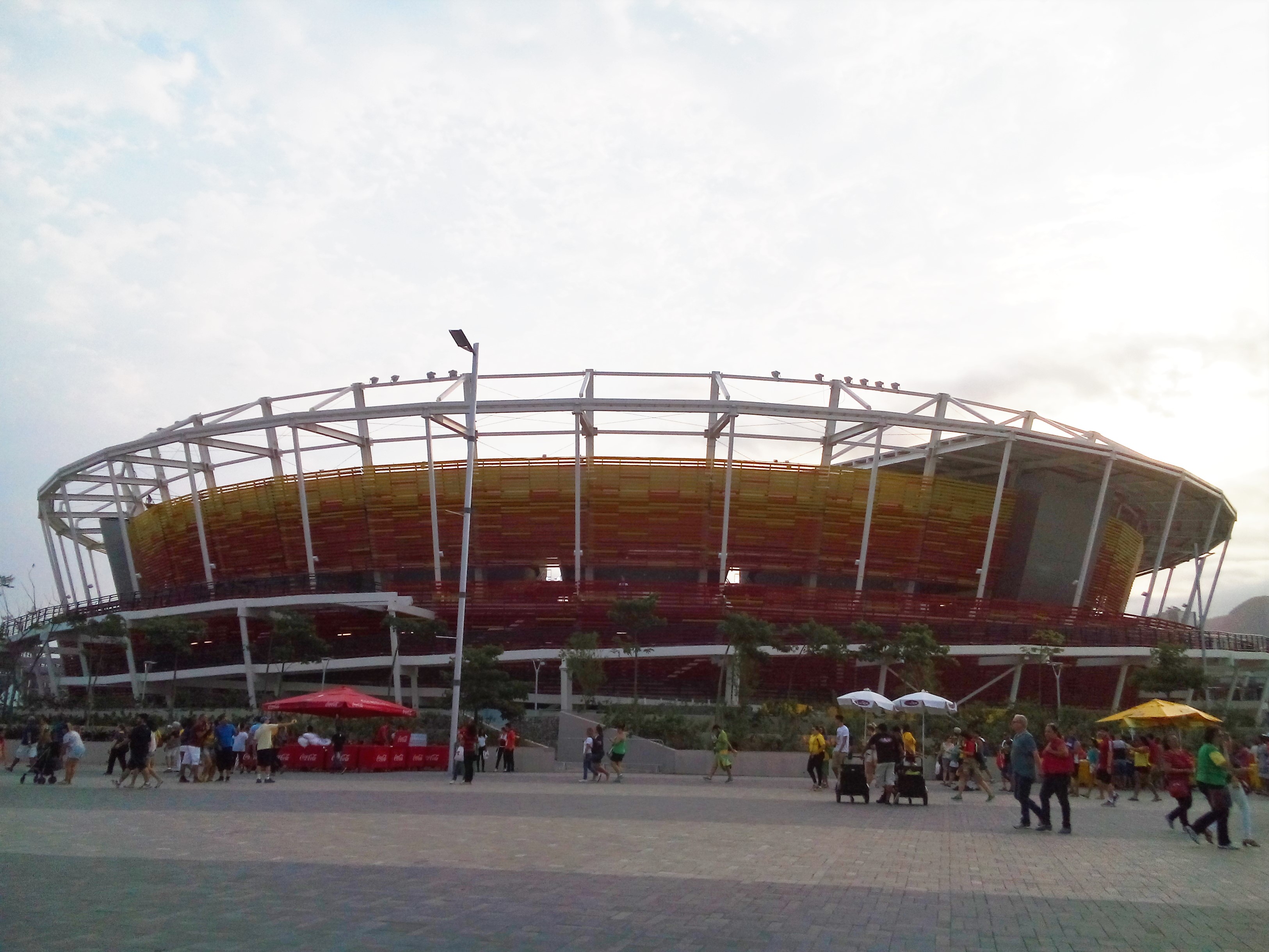 Ground view of the Olympic Tennis Center